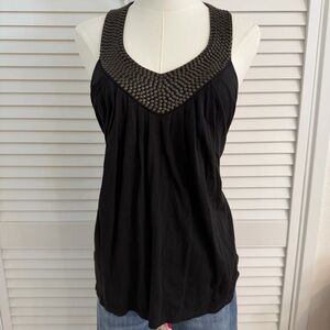 Y2K Victoria's Secret Bra Top Studded Racerback Tank in Black